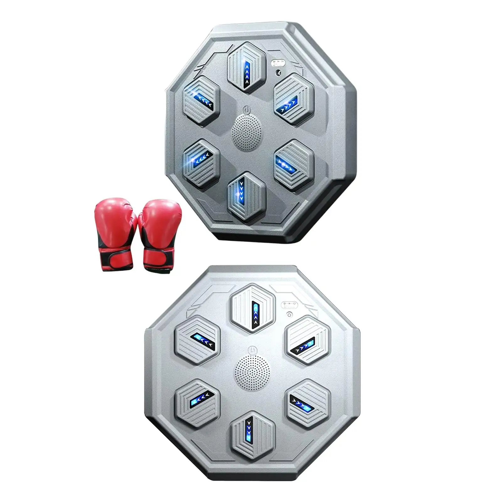 Electronic Music Boxing Wall Target Wall Mounted Punching Pad Boxing Trainer Household Machine for Fitness Agility Boxing Sports
