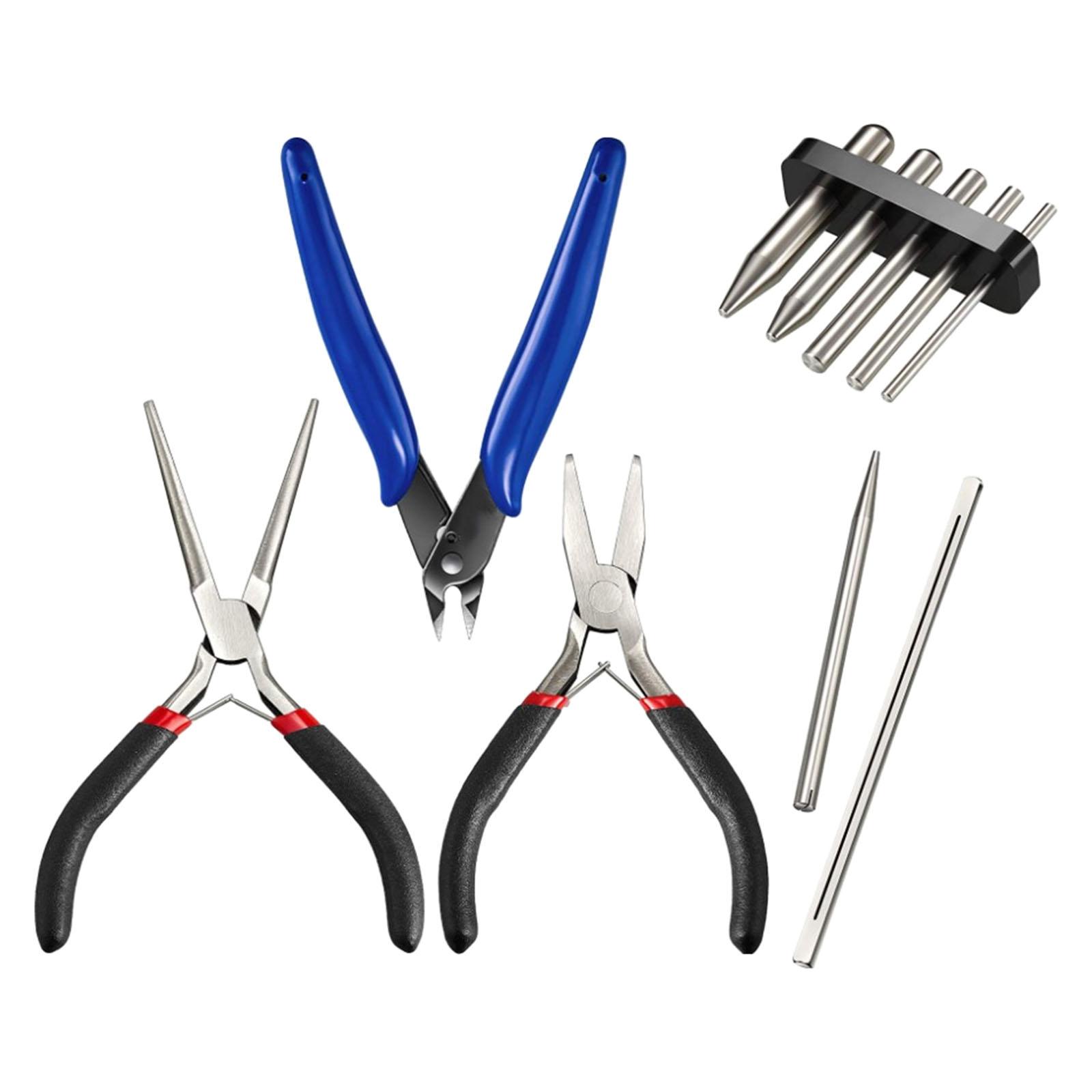 10Pcs Model Kits Tool Model Fixing Plier Nipper Tool Hand Tool for Jigsaw Jewelry DIY Laboratory Work Electronics
