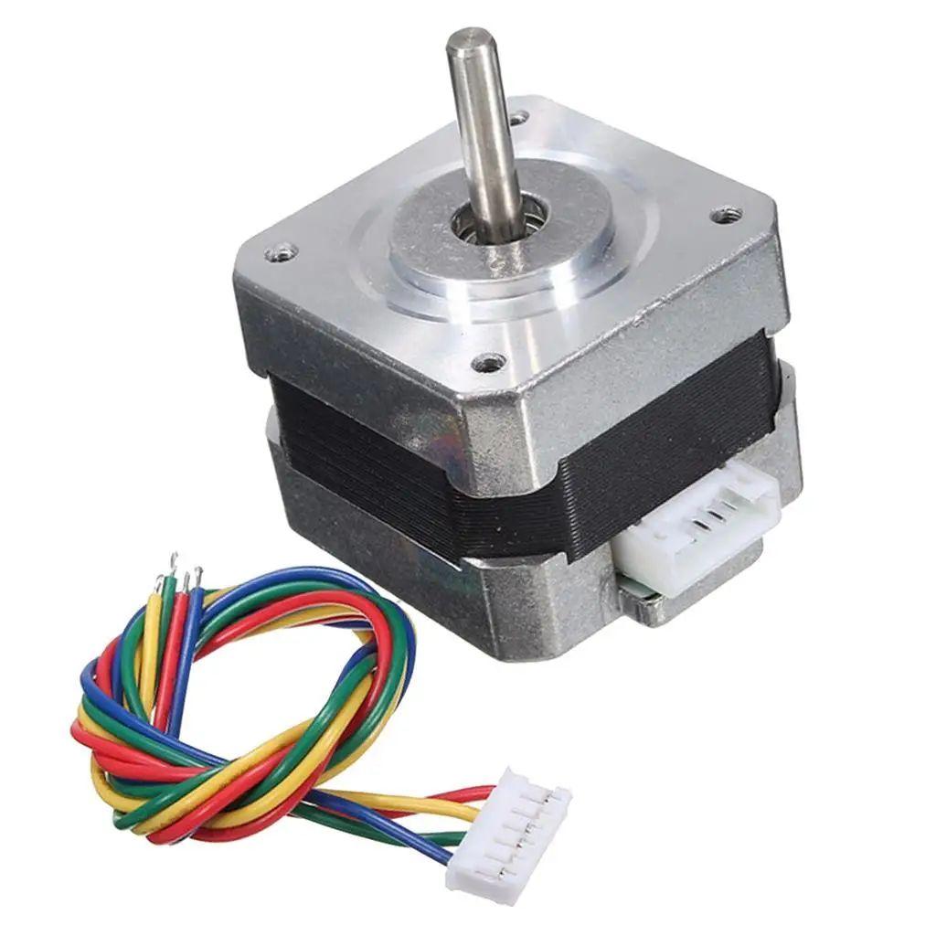 Metal Nema 17  Stepper Motor 28N.cm 0.4A 12V 1.for CNC 3D Printer