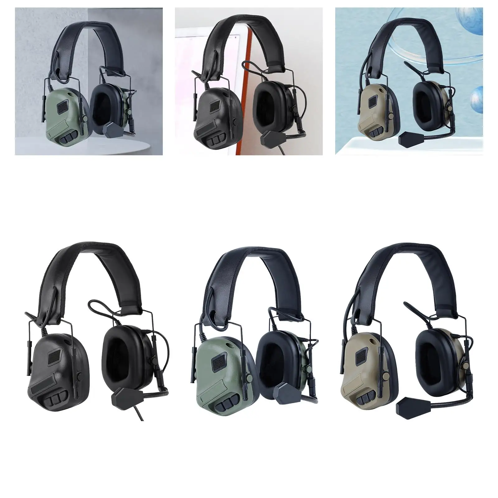Hearing Ear Protection Soft Ear Protector Ear Covers Protective Earmuffs for Learning Airplane Construction Lawn Mowing Concerts