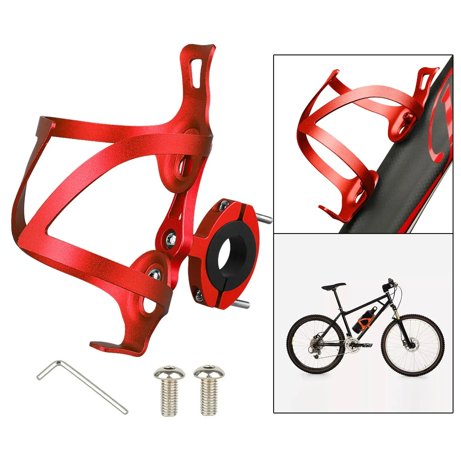 Aluminu Alloy Drink Water Bottle Cage Holder Mount Rack for Beverage Cycling