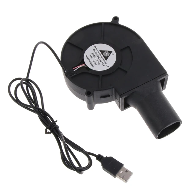 BBQ Fan USB 5V Multi- Purpose Mini Blower Portable Lightweight Fan for  Camping Barbeque Cooking Air Blower USB Normal Set B
