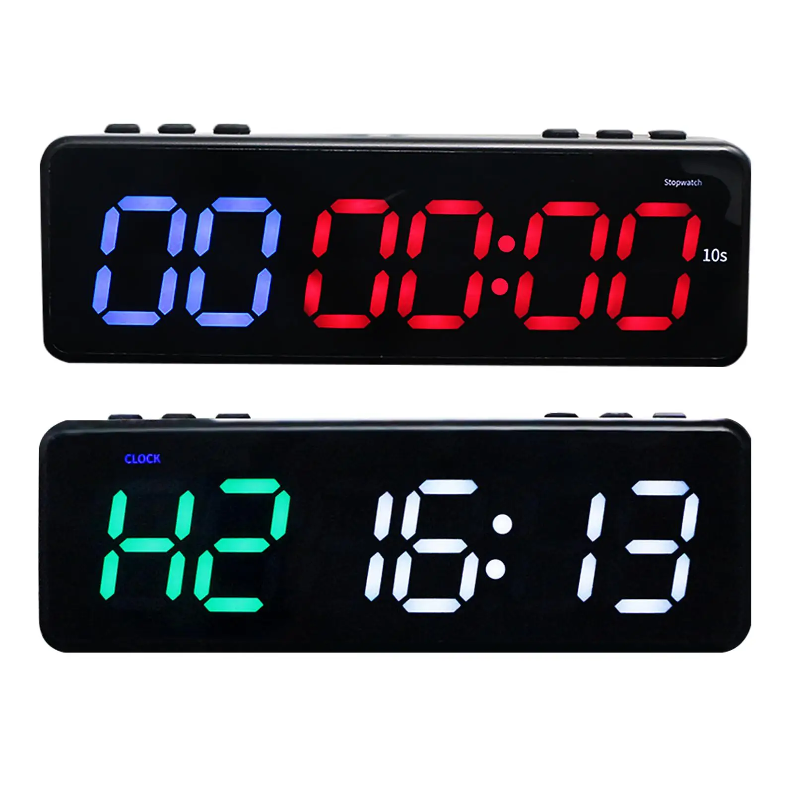 Gym Timer Bluetooth App-Controlled LED Programmable Protable Fitness Timer Clock Stopwatch Interval Workout Clock for Home Gym