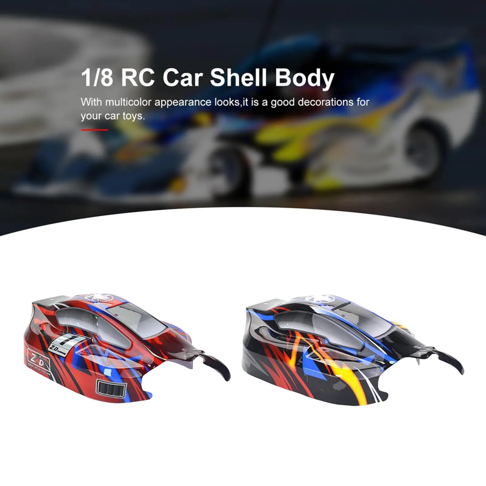 RC Truck Body Shell 1/8 for Exceed Scale 4wd  Trucks RC Car with Stickers