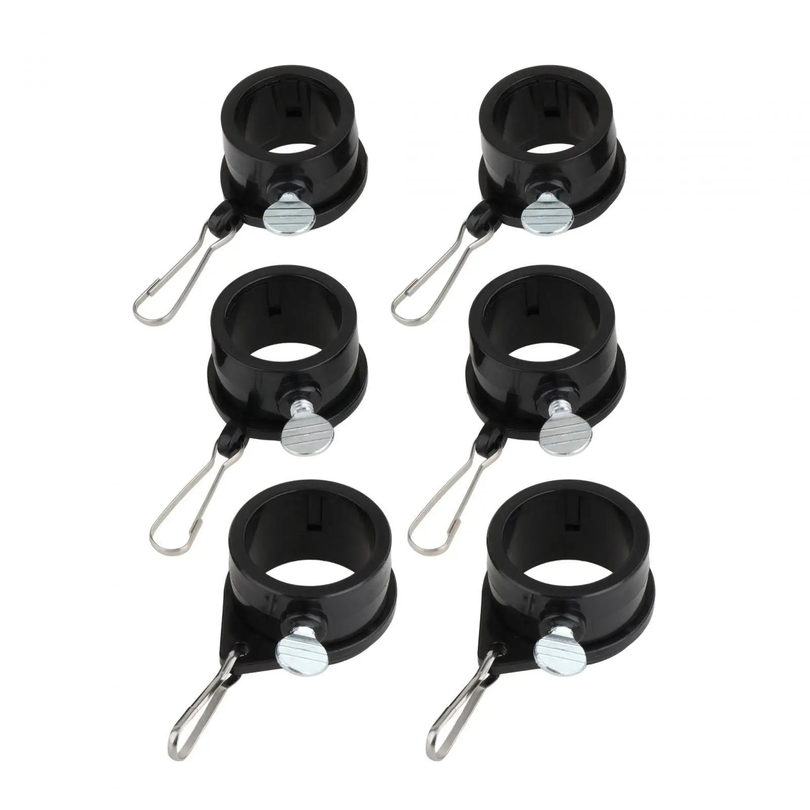 2x Tangles Free Flag Pole Clips Replacement Anti Wrap Flagpole Holder Rings