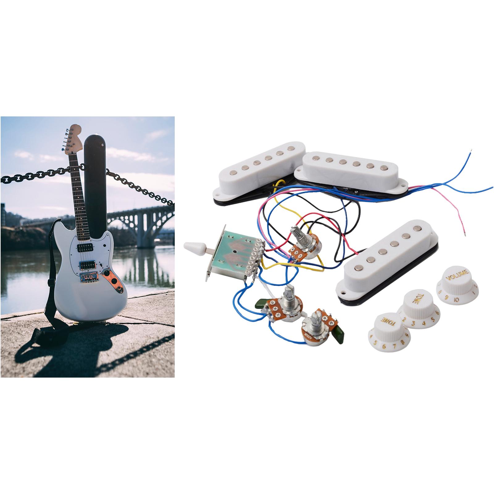 Electric Guitar Pickups with Pickup Potentiometer Passive Pickup Complete Line Circuit for ST Electric Guitar Instrument Parts