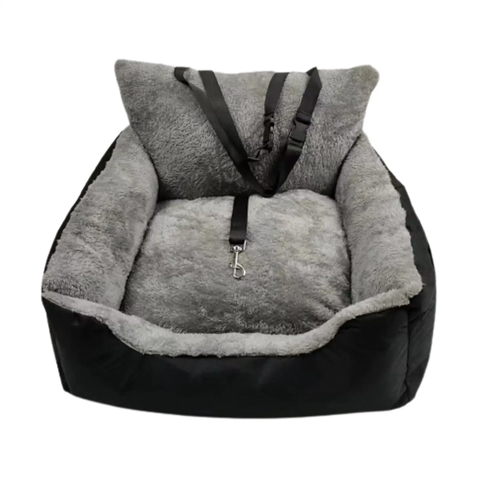 Dog Car Seat Booster Seat Nest with Removable Cushion Car Travel Bed Dog Car Travel Carrier Bed for Small Medium Dogs Kitten