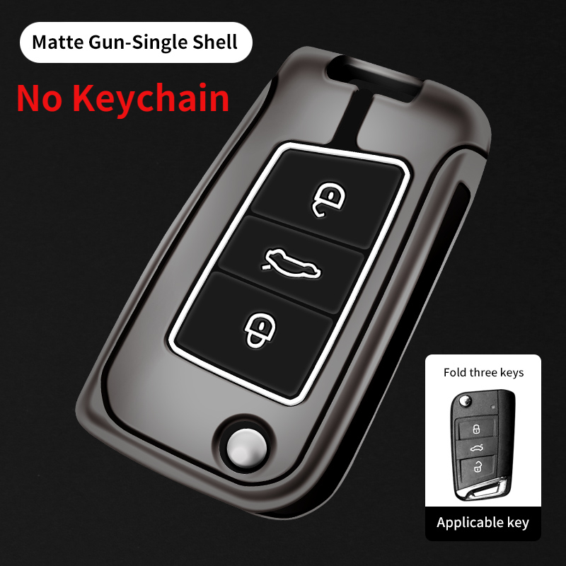 Copertura della cassa chiave dell'automobile in lega di zinco per VW Volkswagen Golf 7 MK7 Tiguan MK2 per Seat Ibiza Leon FR 2 Ateca Altea per Skoda Octavia A7 - S5fc929f0e7aa4d48acb01a83fdd2051cz