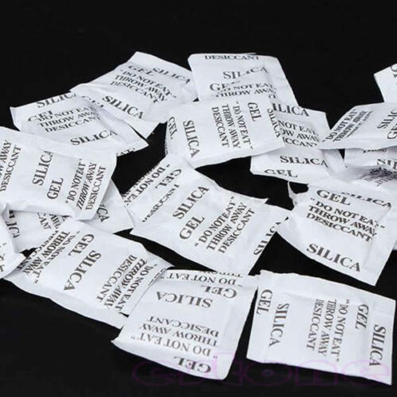 Description Picture 4 of itemSilica Gel Pouches, Moisture Proof Sachets, Desiccant, 100 Packets Lot