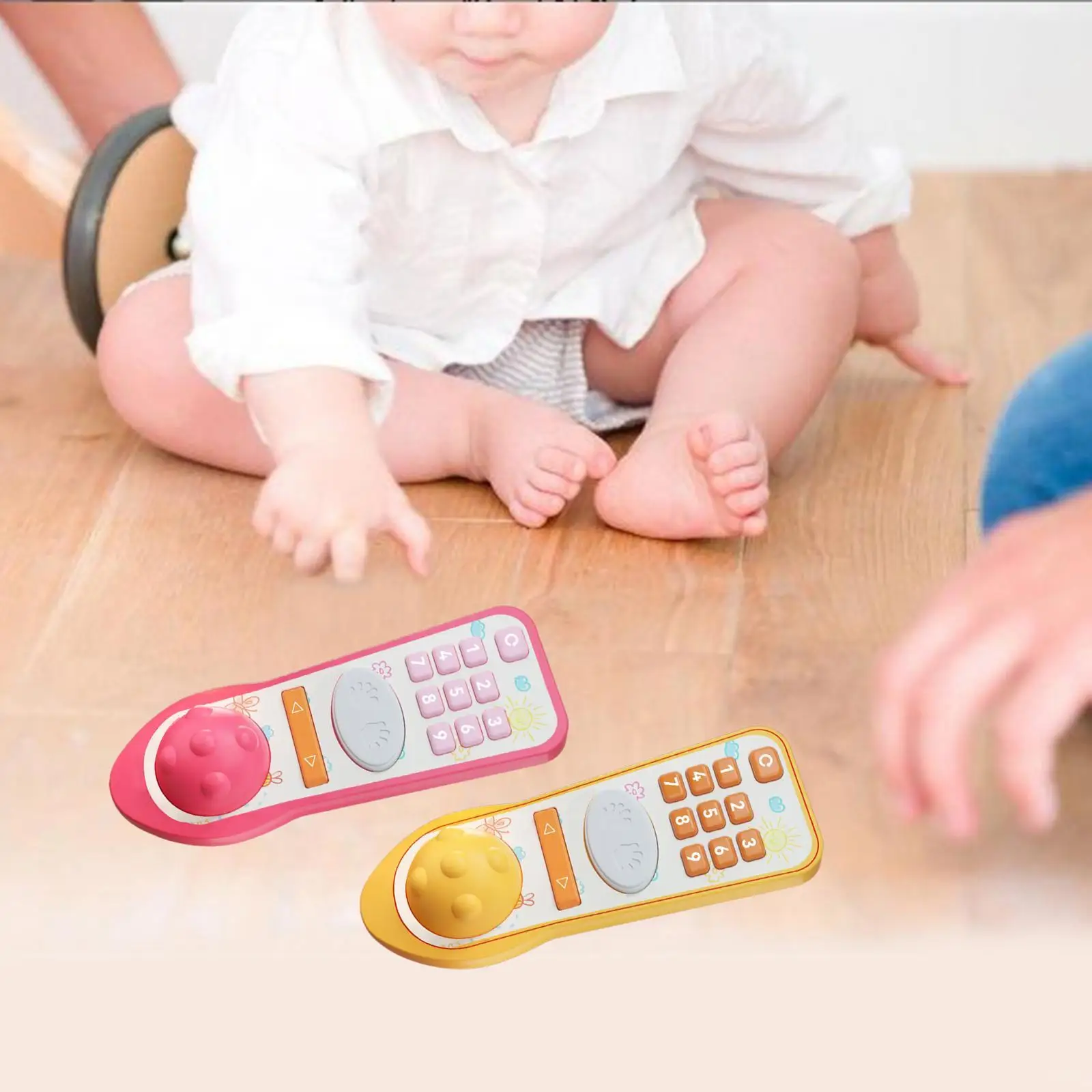 Musical TV Remote Control Toy Early Educational for Boys Girls Toddlers Baby