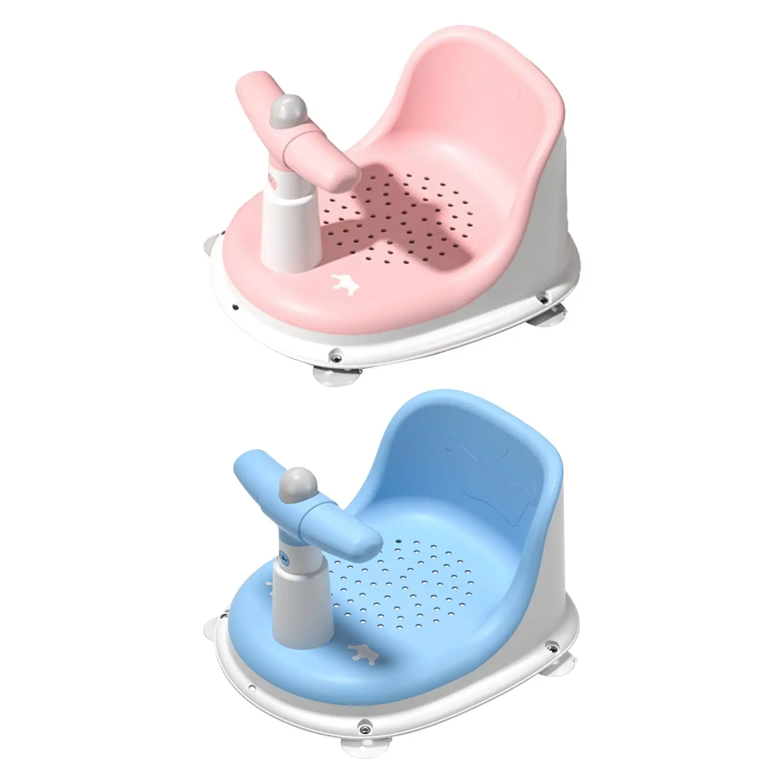 Baby Bathtub Seat with Secure Suction Cups Stable Foldable Hanging Comfortable Baby Bath Seat for Living Room Home Bathroom