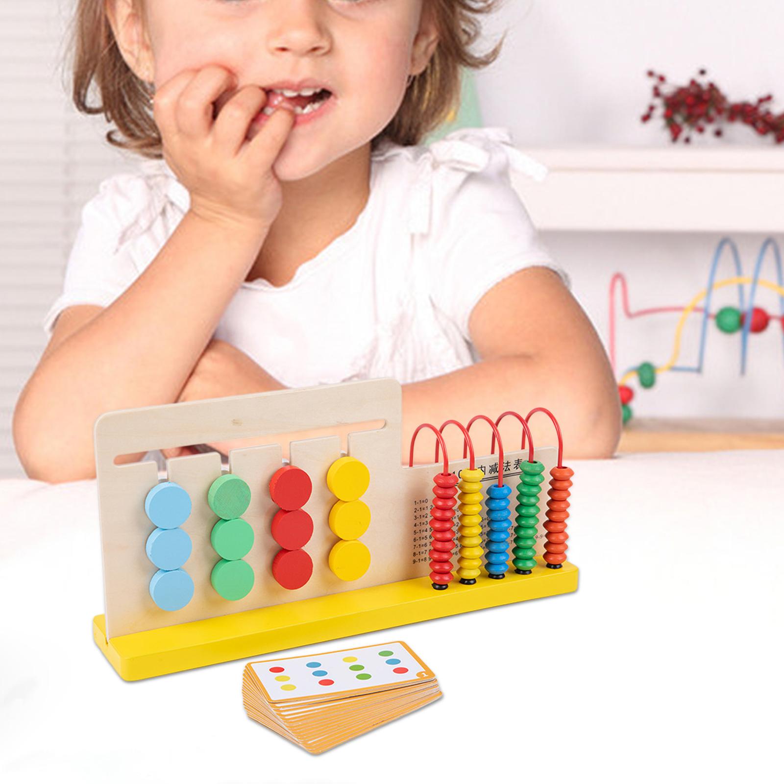 Slide Puzzle Frame Abacus Logical Game Abacus Counting Beads Toddler Preschool