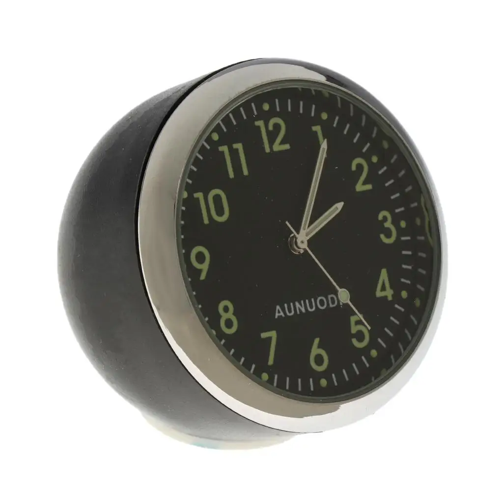 Car board Analog Time Clock Quartz Watch Pointer Fluorescent White