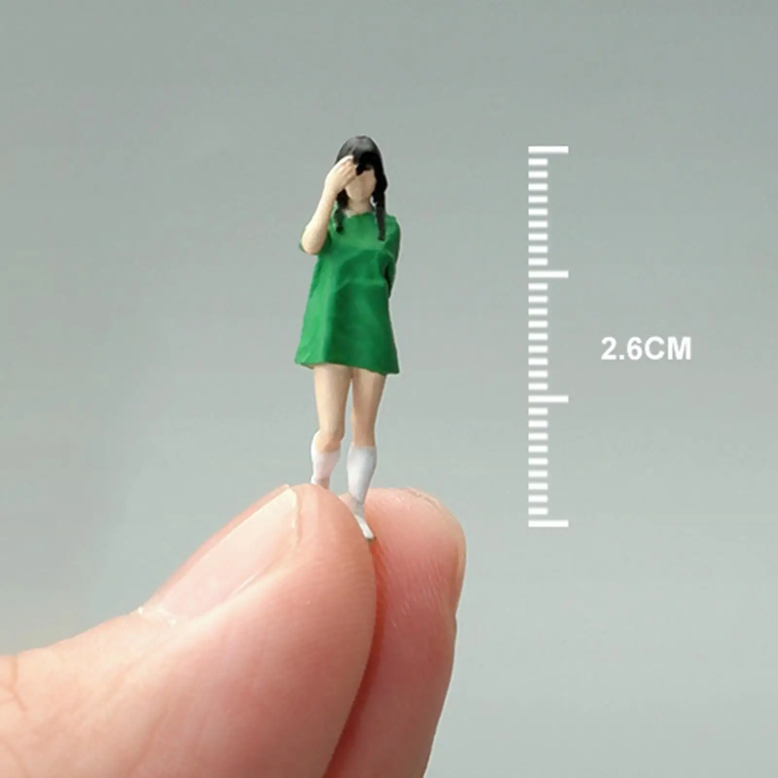 1/64 Scale Diorama Figure Resin Pretty Girl for Fariy Garden Photo Props Desktop Ornament Micro Landscape Dollhouse Accessories