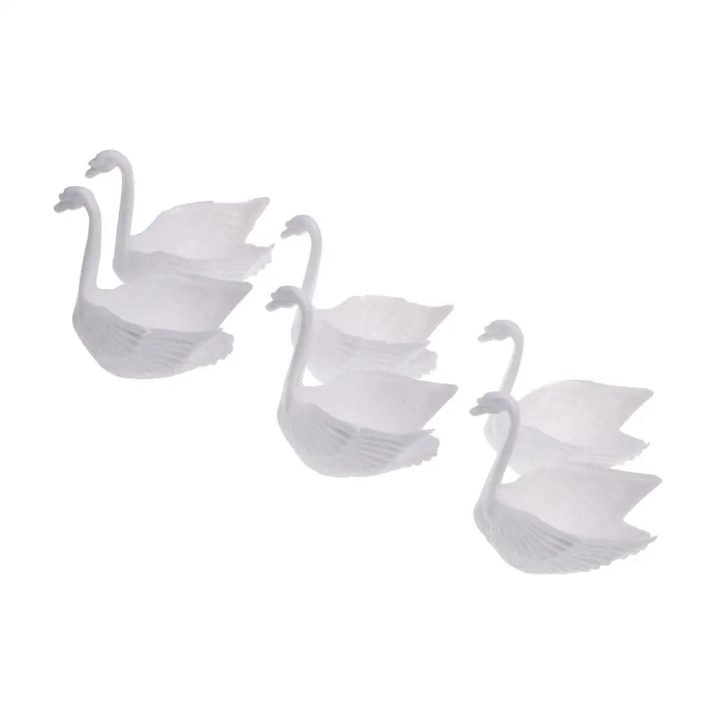 12pcs  Swan Candy Boxes Wedding Baby Shower Favors Gift Boxes Holders Party Decoration