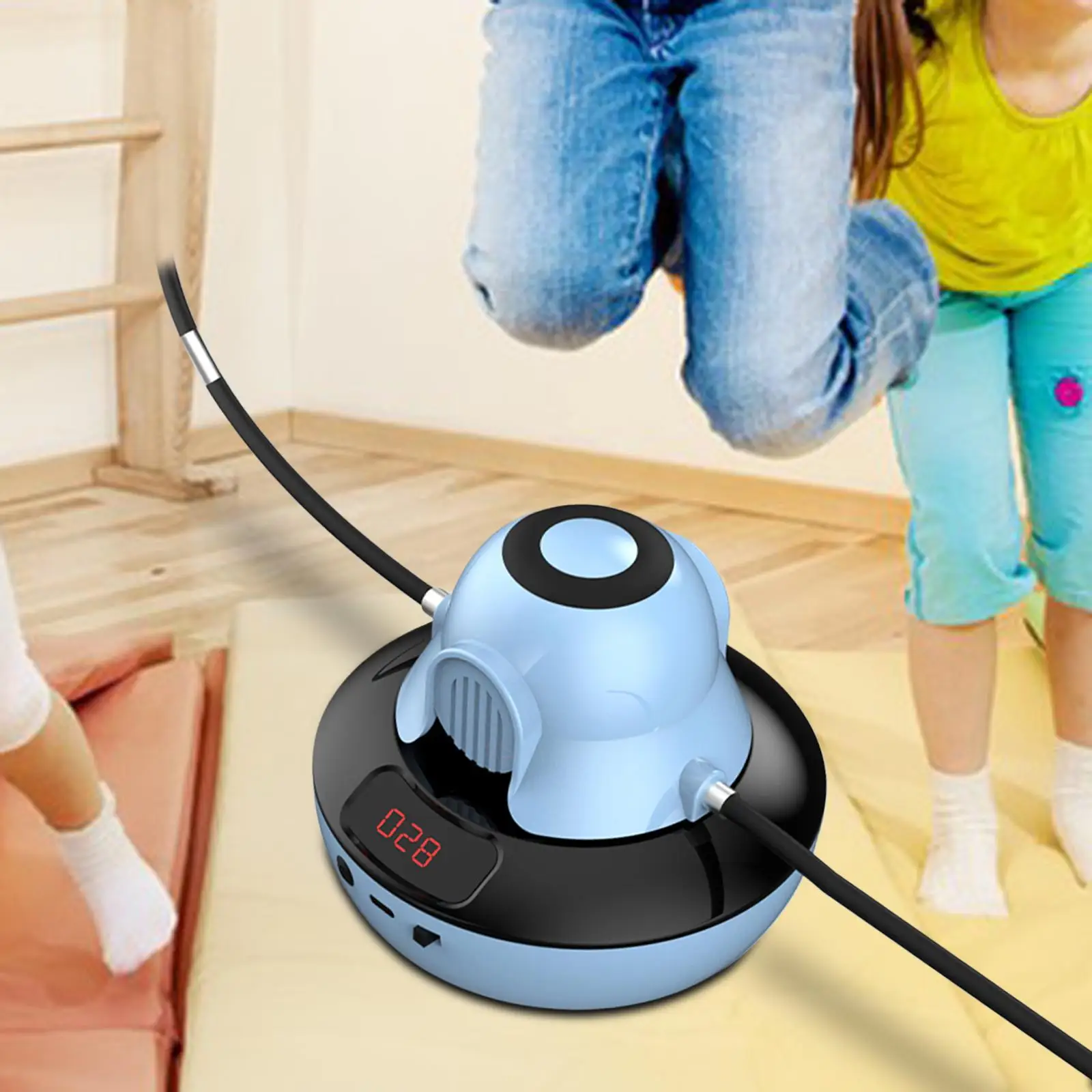 Cordless Electric Jump Rope Machine for Adults Children Low Noise Adjustable