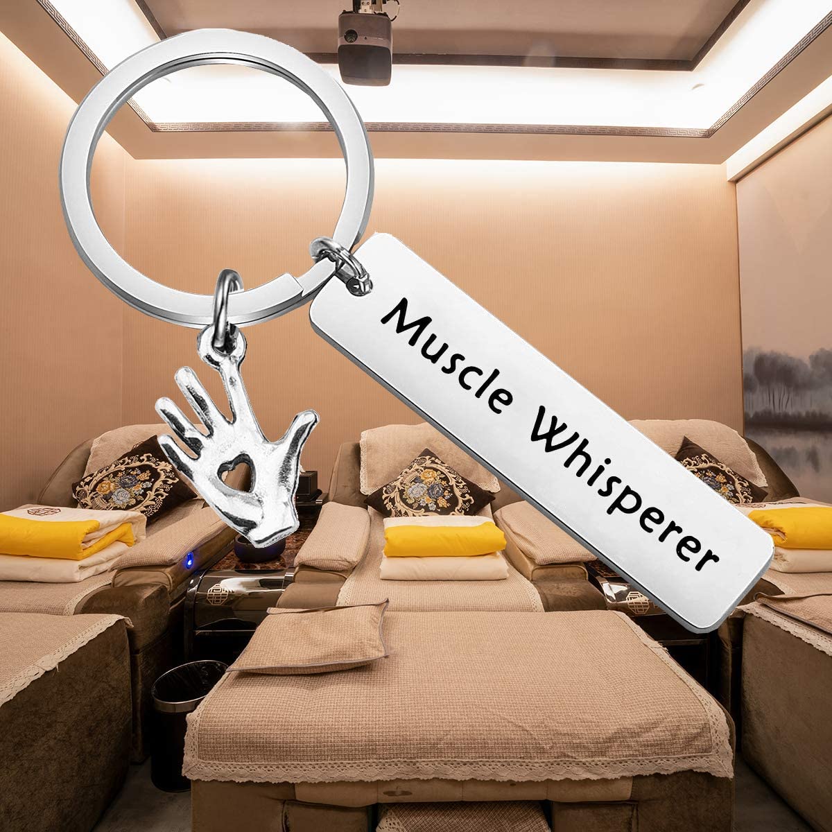 Massage Therapeuten Geschenk Muscle Whisperer Keychain Geschenk Für Masseur Massage Therapie Schule Student Geschenke – Detail 2