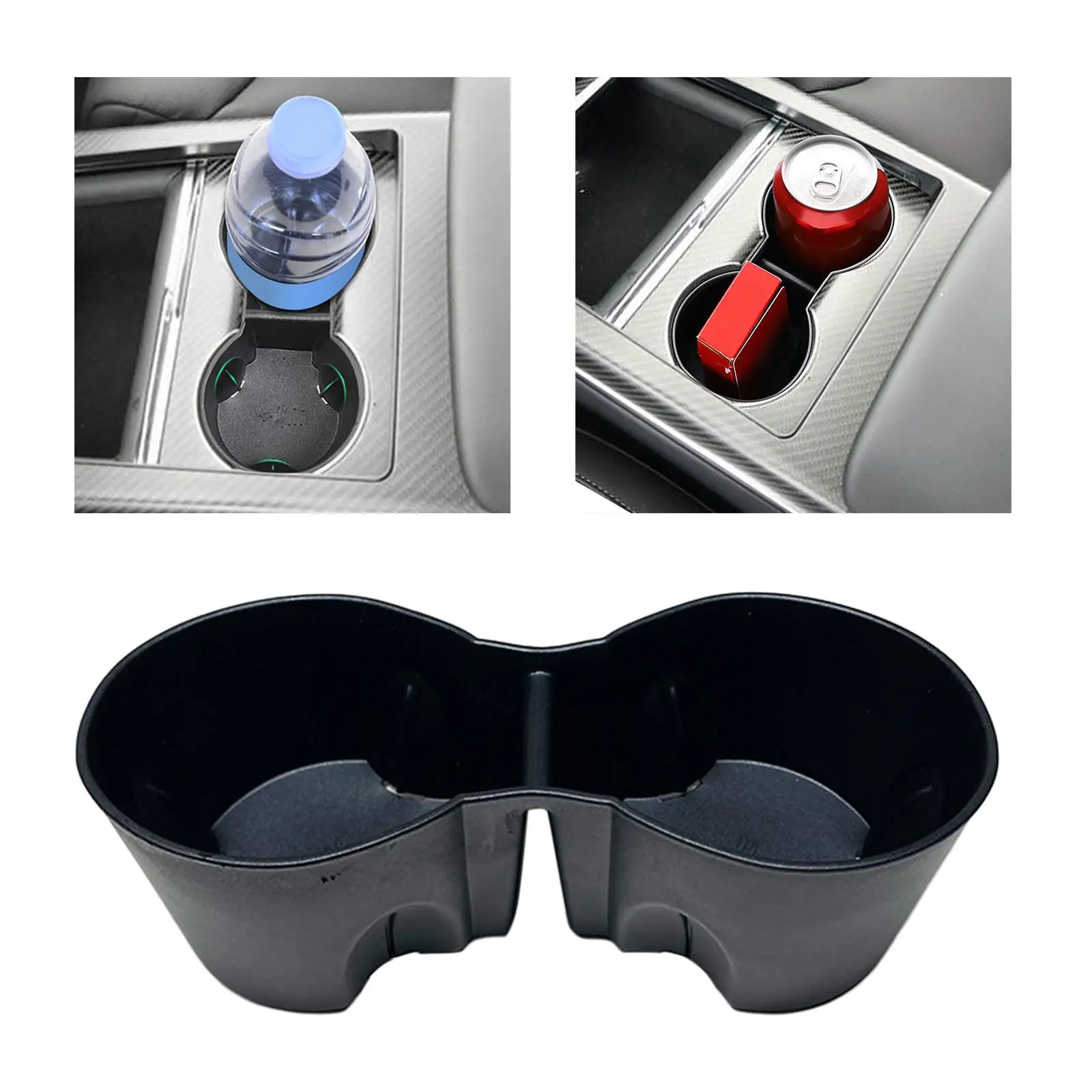 Car Cup Holder Insert, Centre Console Bottle Stand, Easy to Clean, Interior Accessories, Shockproof Organizer Fits  
