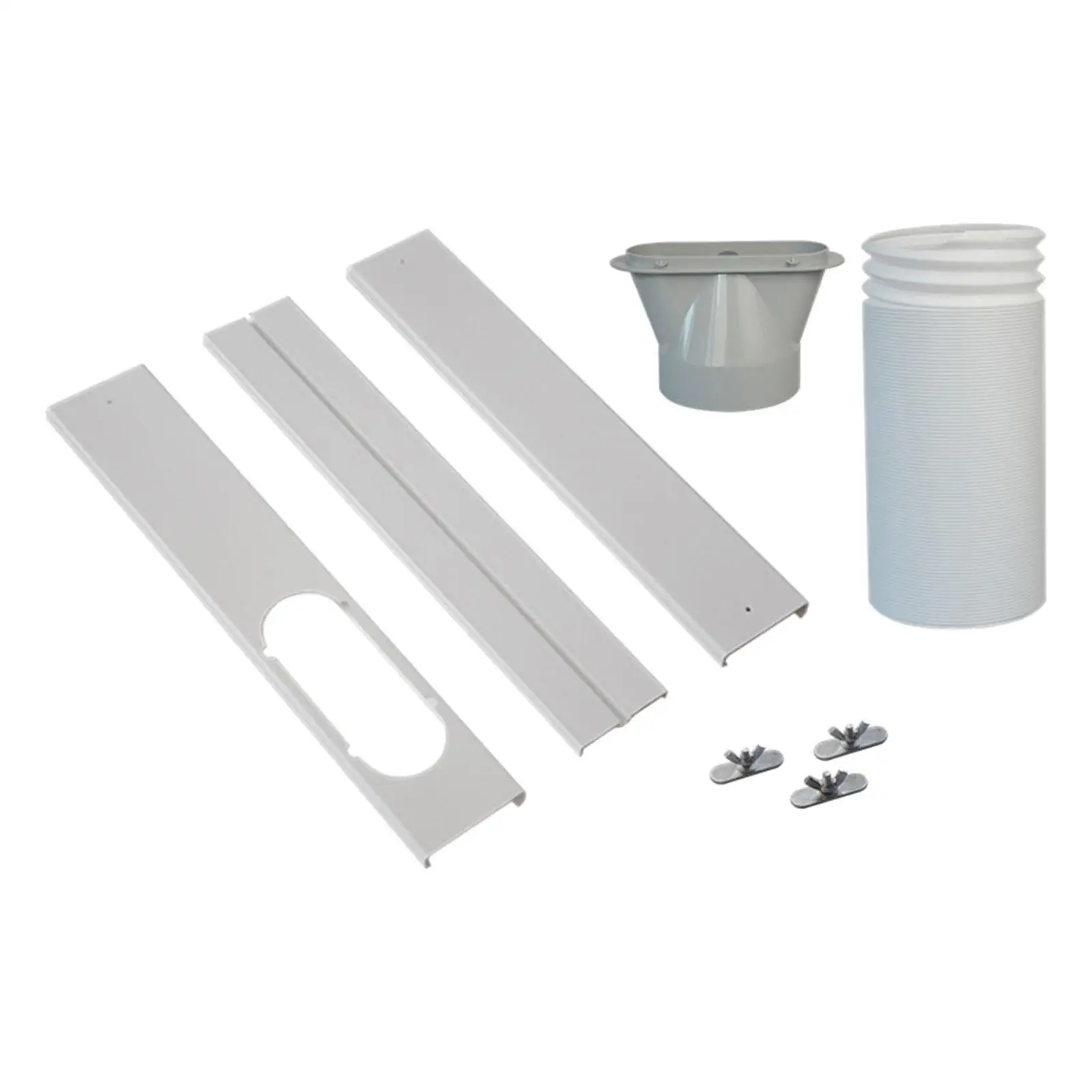 Air Conditioner Window Seal kit, 5Pcs Window Plate Kit, Flexible Exhaust Hose, Easy to Install, Air Conditioner Pipe Set