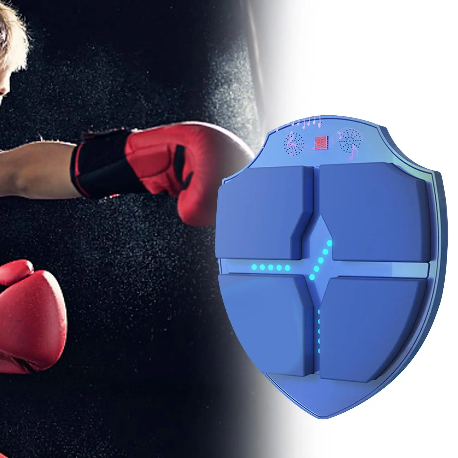 Music Boxing Machine Wall Target Indoor Wall Mount with Gloves Equipment 