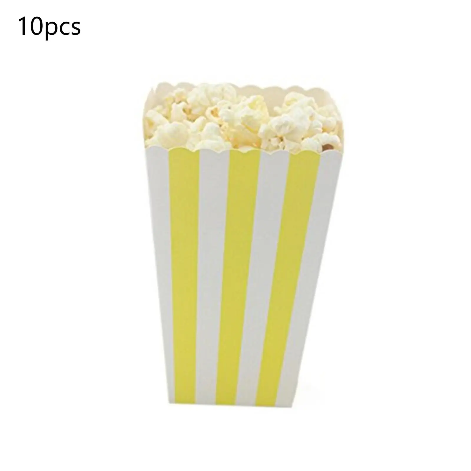 12pcs Popcorn Boxes Paper Gift Candy Bags Containers for Family Movie Night Theaters Festivals Party Wedding Supplies