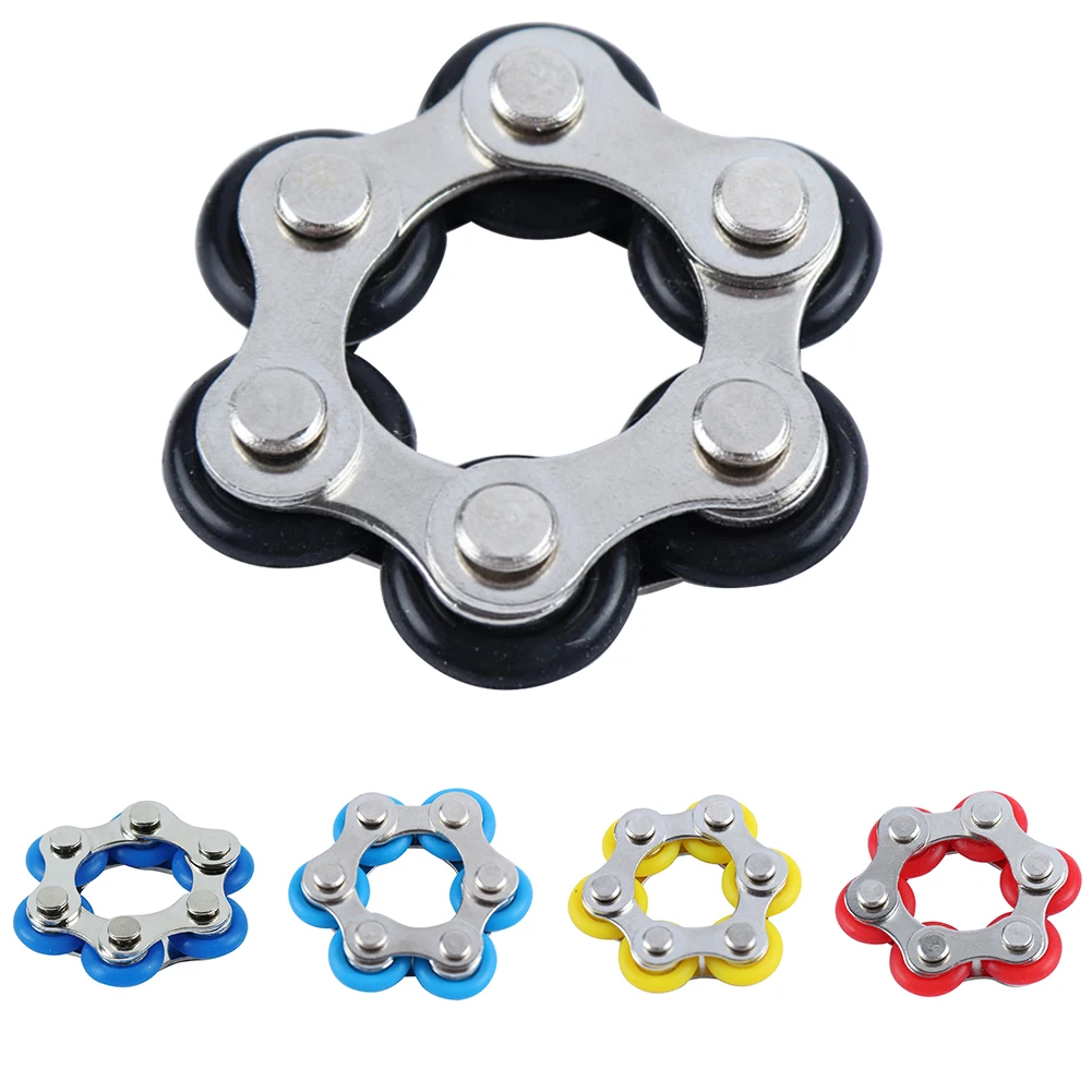 Gift Fidget Toy Calming Rotated Mini Roller Chain ADHD Anxiety Stress Reducer 