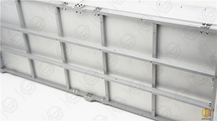 CNC Aluminium Legierung KIT Ausgebrannte Wagen Körper Fracht Box 1/14 Für Tamiya RC Lkw Anhänger Kipper Für Scania MAN F2000 Auto Diy Teile – Detail 10