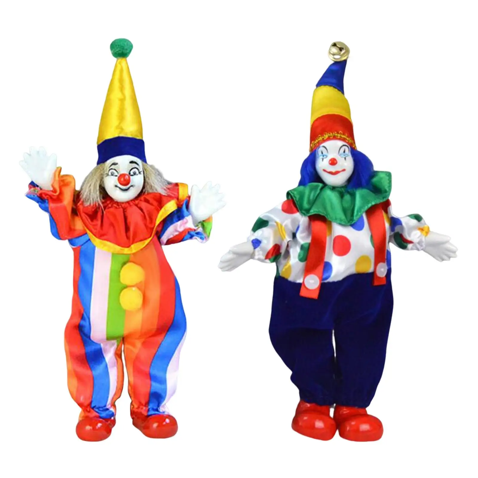 8`` Clown Figurines Doll Crafts Arts Desk Ornaments Display for Table Decors