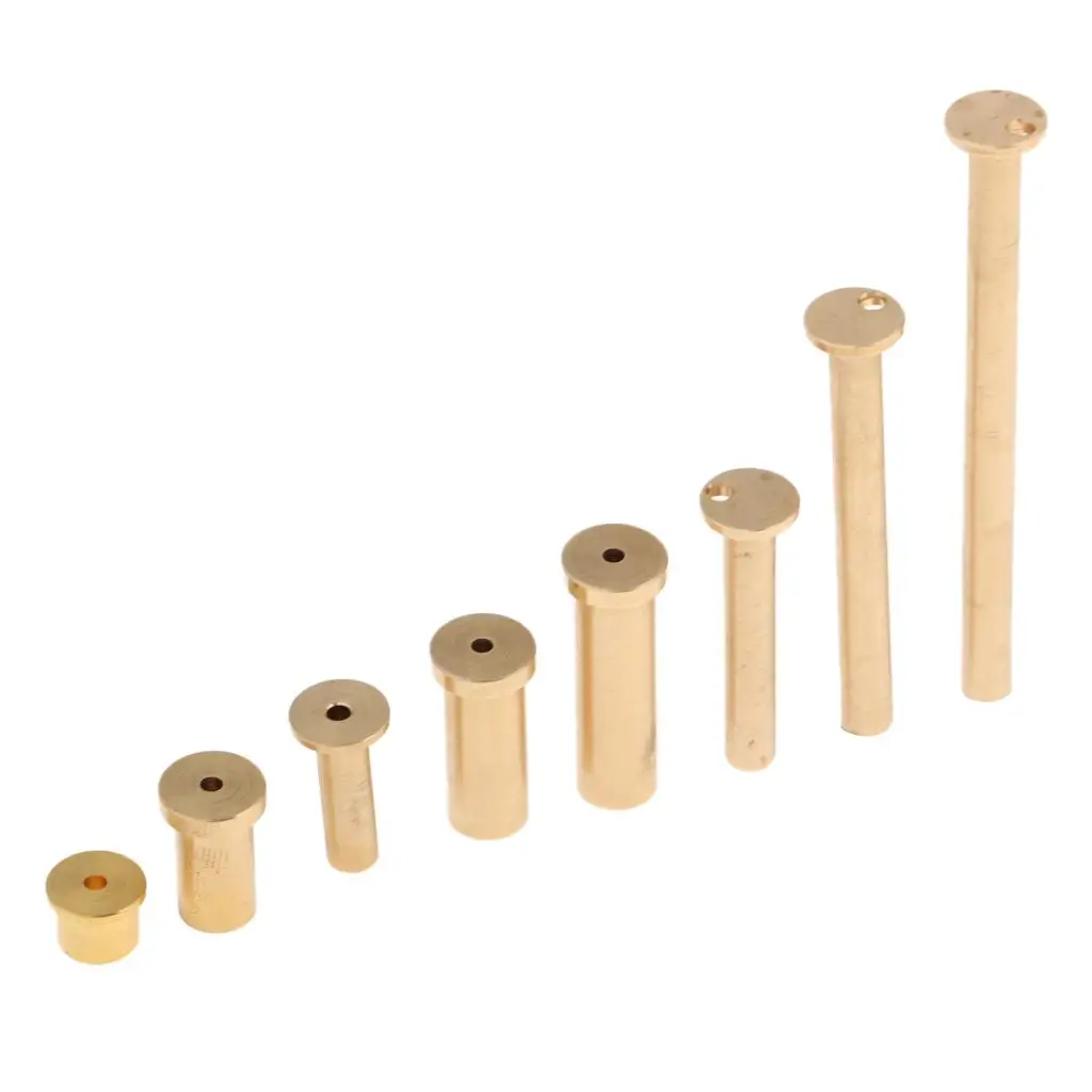 8 Pieces Brass Steel Wooden Tip 2/4/6/8  Weights Parts for