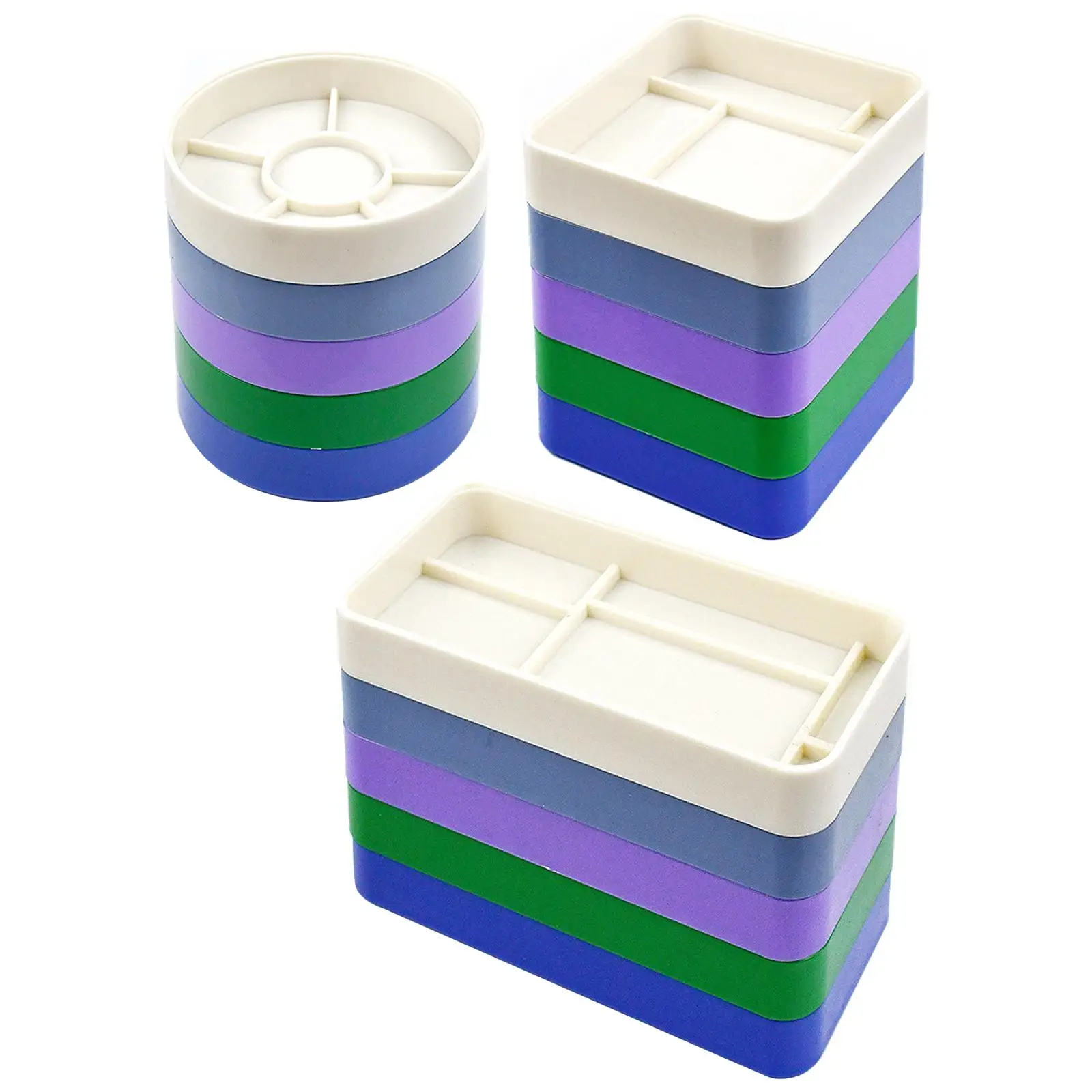 5 Layer Watch Parts Storage Box Colorful Plastic Container for Watch Movement Parts Crafts Small Parts Beads Jewelry