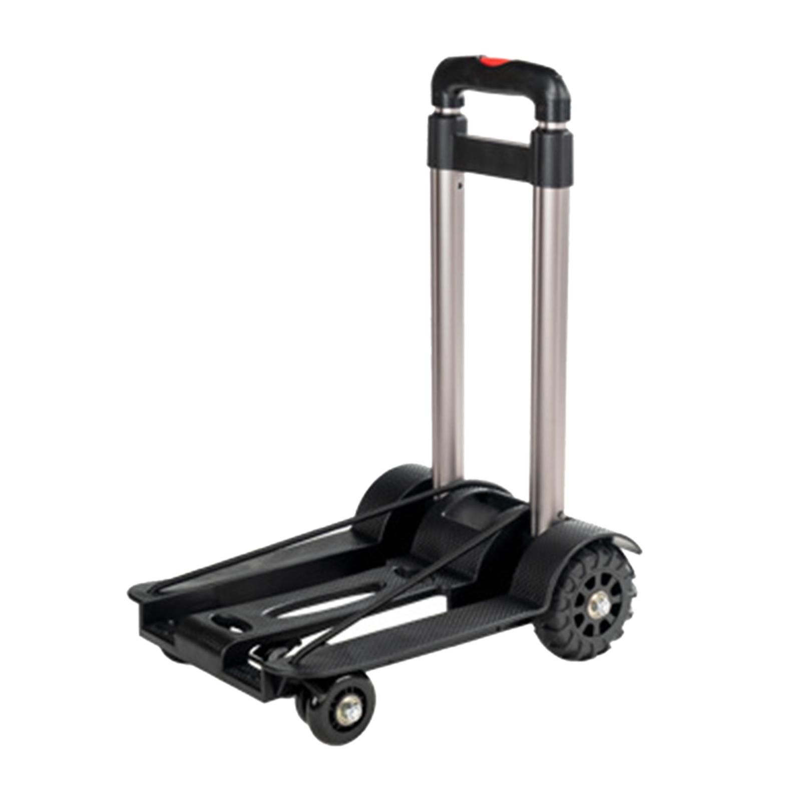 Folding Hand Truck Aluminum Alloy Foldable Hand Cart Portable Moving Luggage