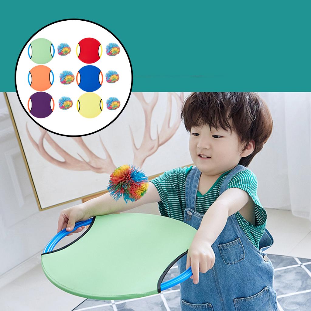 Trampoline Paddle Set Bouncy Ball for Adults Kids Garden Yard Lawn Beach Toss Catch Training Outdoor Kids Toys