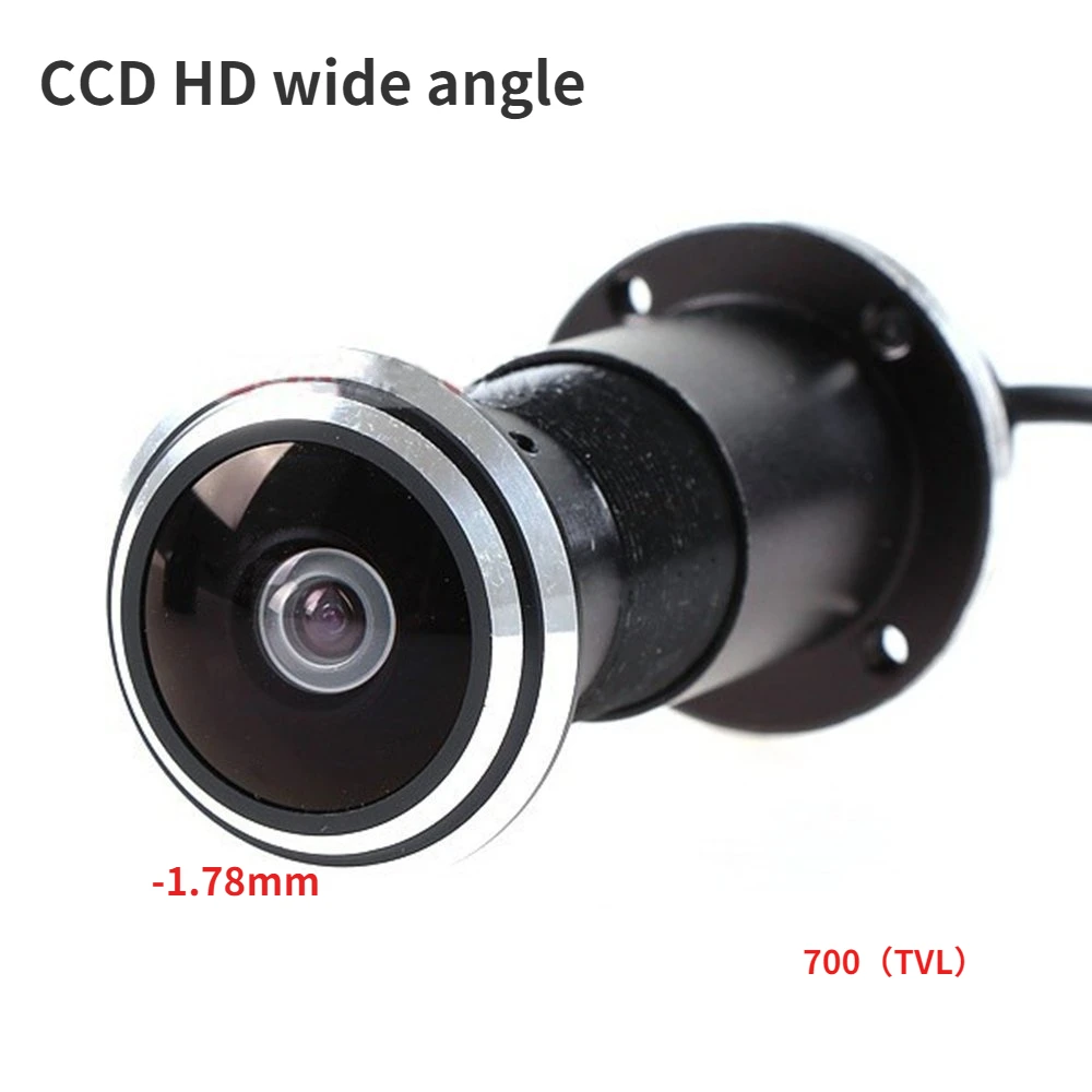 700TVL CCD HD Wide-angle Analog Door Cat's Eye Color Wide Field of View Gated Camera Adjustable Home Safety Camera 1.78mm Lens wifi video door phone