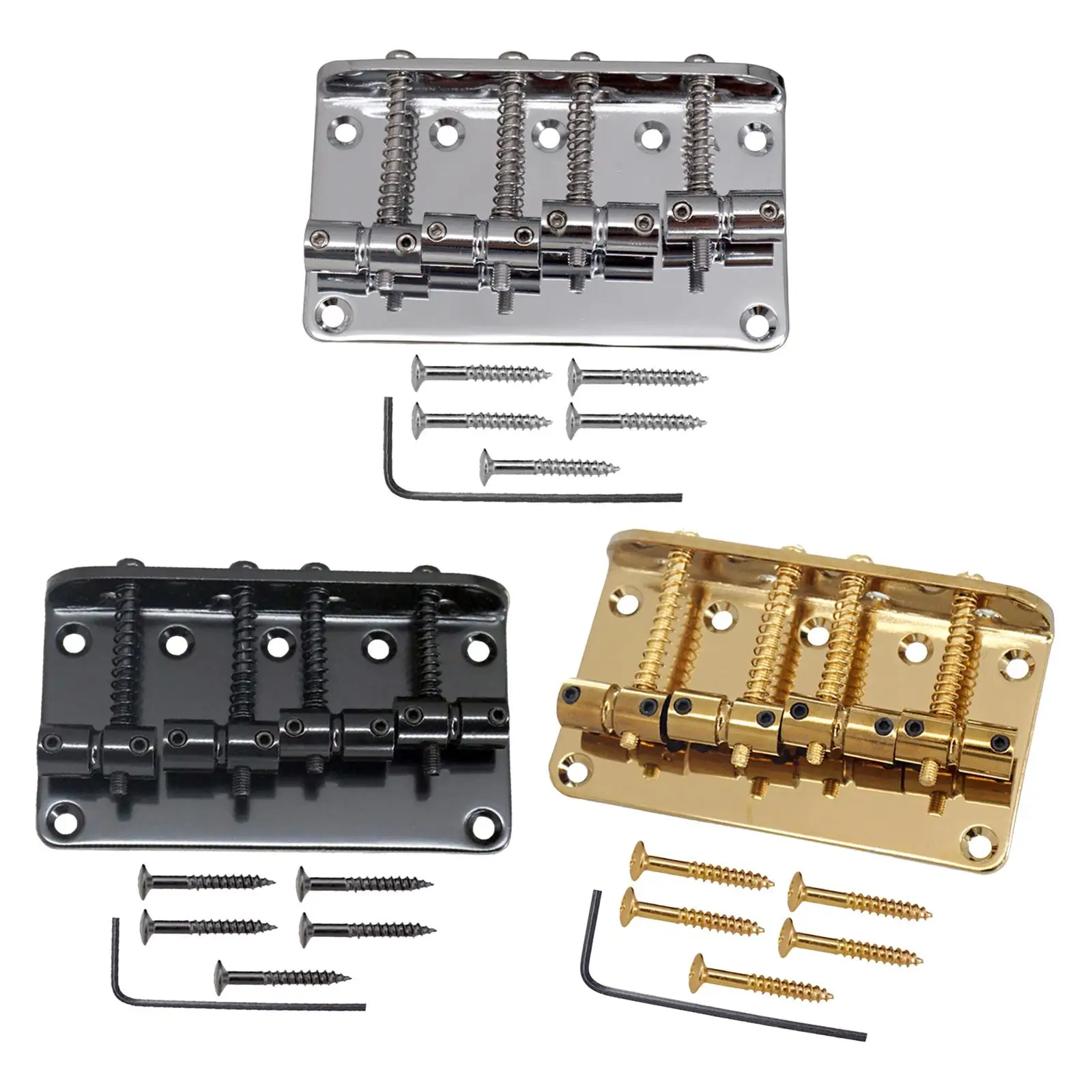 Adjustable Bass Bridge Replacement Saddle Bridge 80mm Electric Box Guitar Plate Instrument Accessories for Electric Guitar Bass