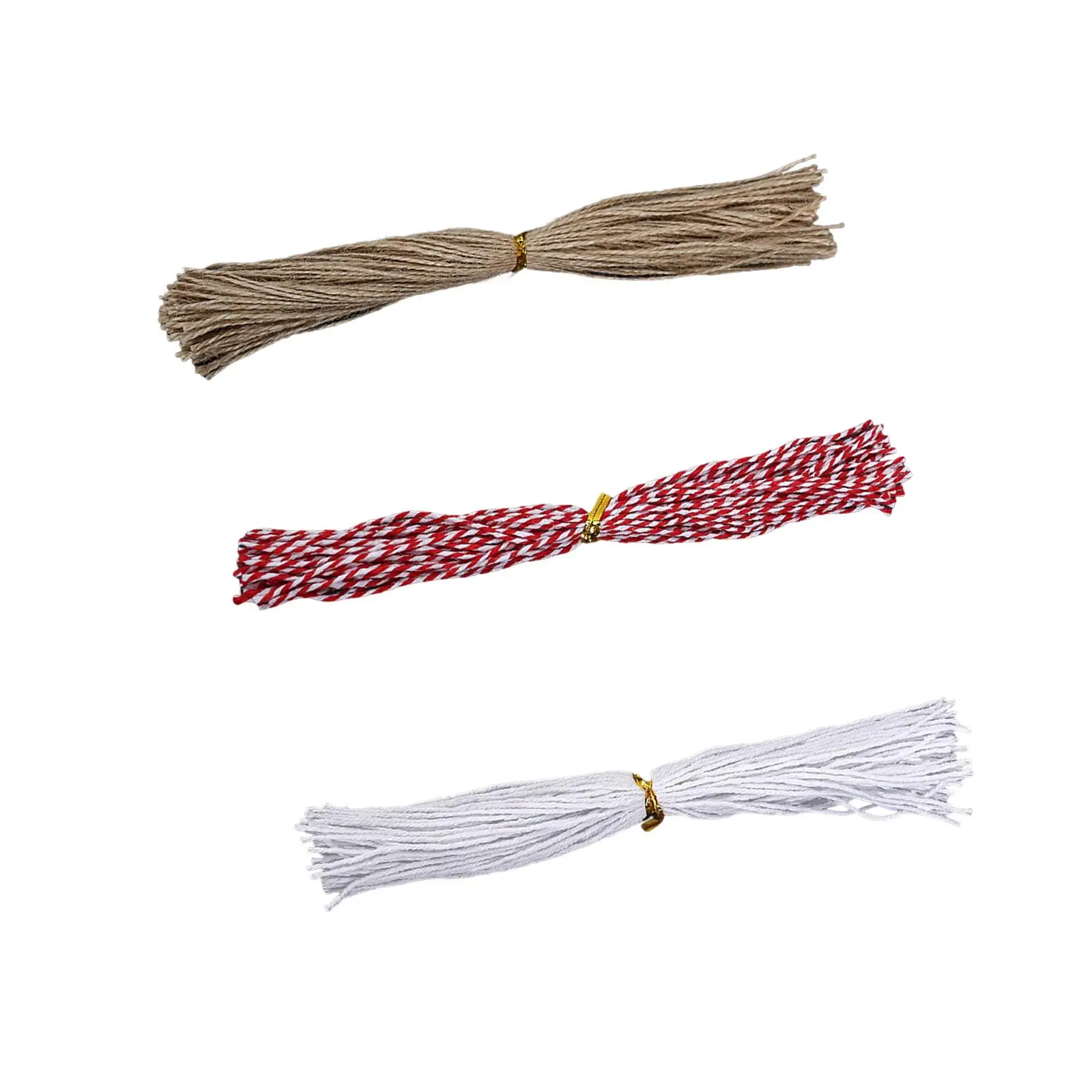 1.5mm Jute Twine Gift Wrapping Twine Durable Rope Present Wrapping Cord for Tags DIY Crafts Gift Wrap Artworks Cards