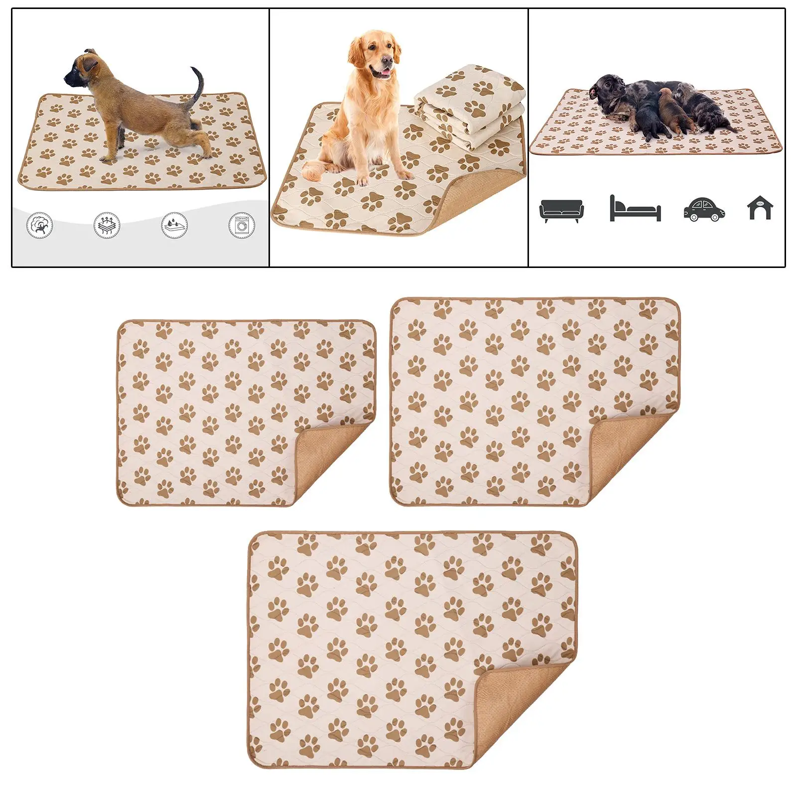 Pet Pee Pad Piddle Potty Mat Cage Accessories Dog Training Pad for Kennel Crate Playpen