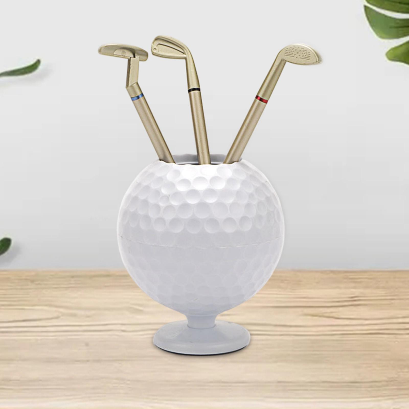 Mini Golf  Holder Golfball Figurine Pencil Holder for Students Birthday Gift