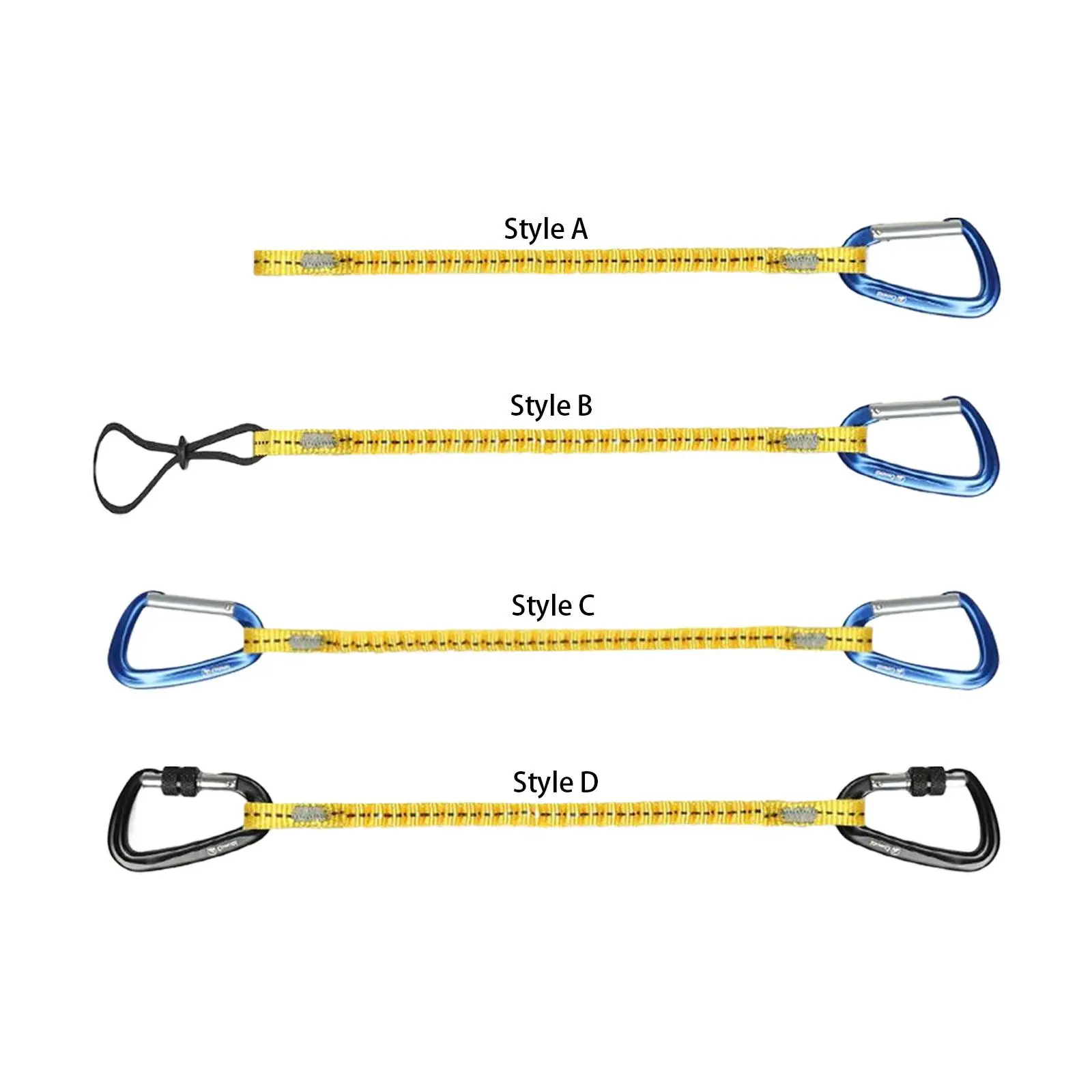 Tool Lanyard with Aluminum Alloy Carabiner High Strength Tool Tether for Rappelling Outdoor Climbing Camping Outdoor Sports