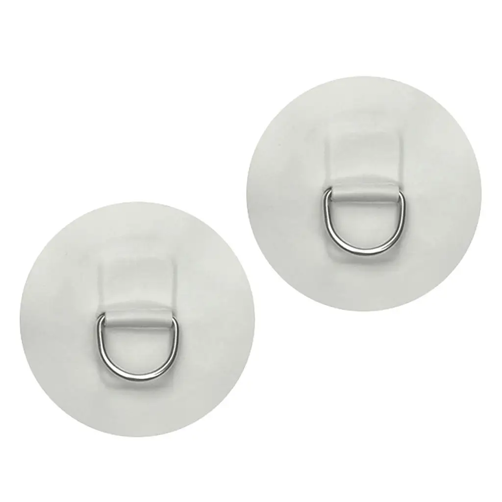 2pcs Stainless Steel  Patch PVC Round For Inflatable Boat Raft Dinghy