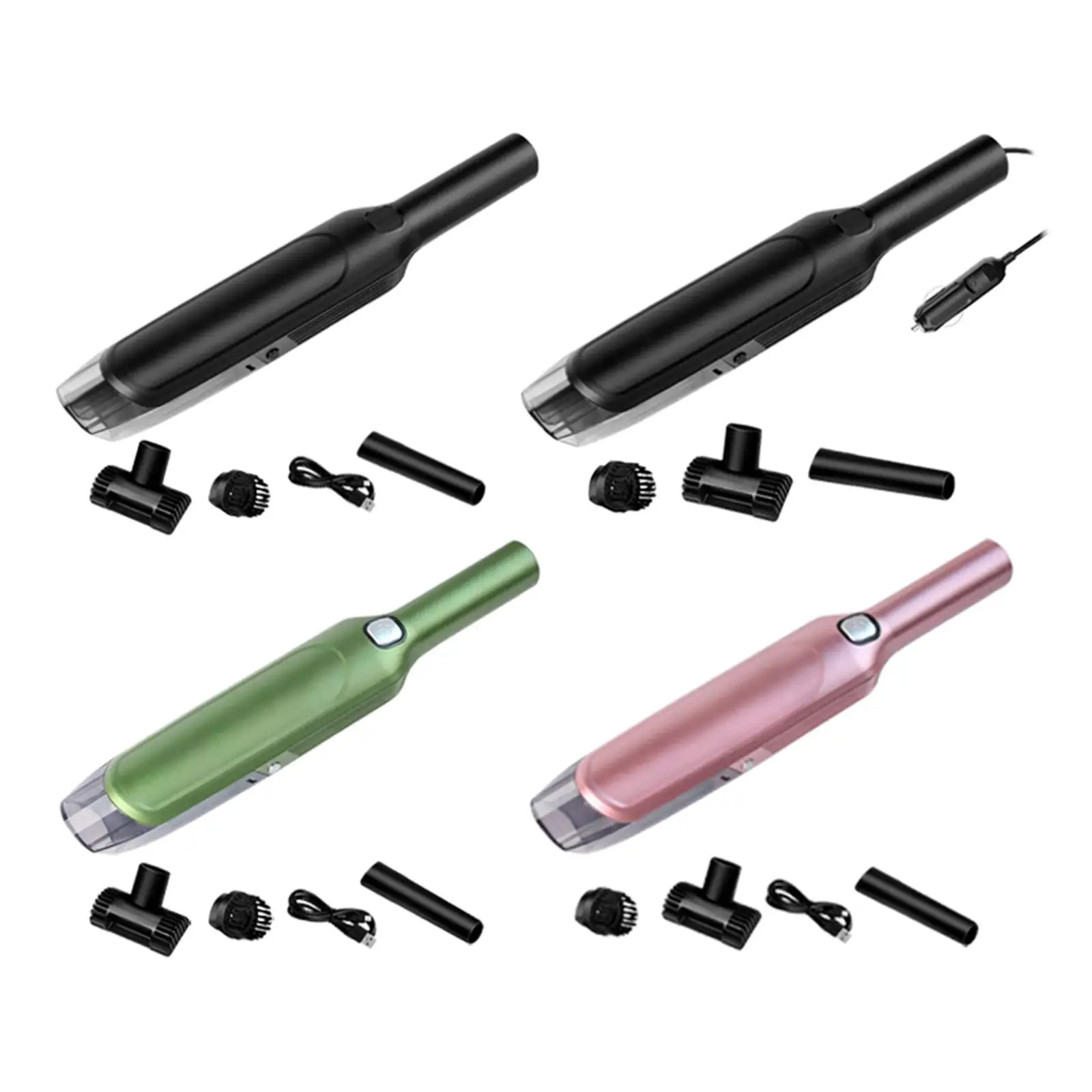 Portable Car Vacuum Cleaner 4000mAh Battery USB Rechargeable Dust