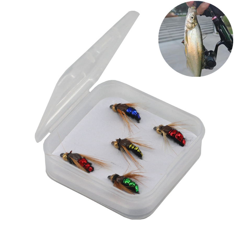 5pcs Fly Fishing Flies Sinking Lures Handmade Bionics Fly Fishing Lures  Flies Stream Fishing Trout Finesse Perfect for anglers | AliExpress