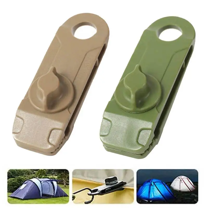 10x Camping Tent Clamps Outdoor Tarp Clips Heavy Duty Lock Grip for Swimming