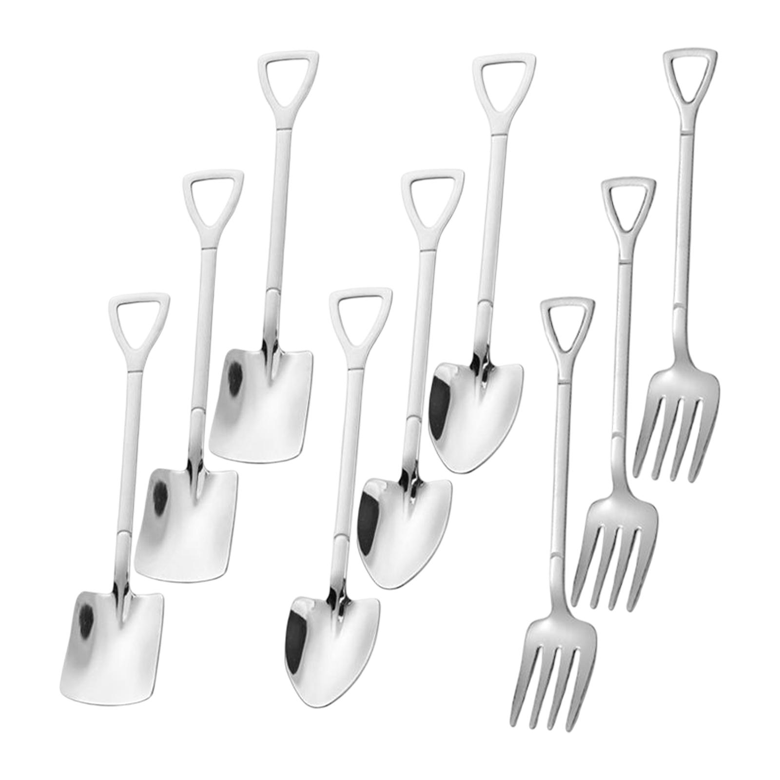 9x Household Cutlery Set Dinnerware Espresso Spoons Tableware for Christmas