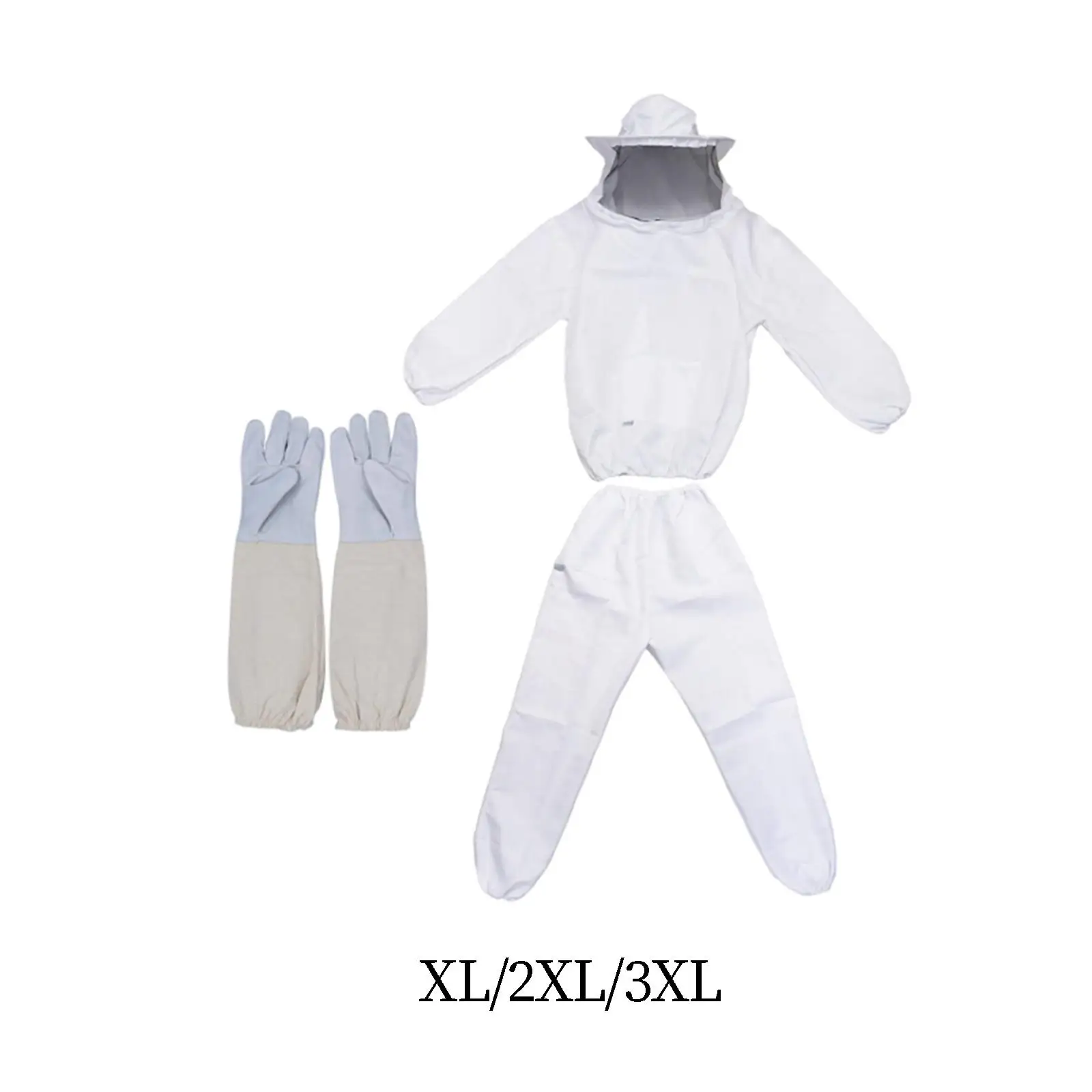 Anti Bee Suit Beekeeping Clothes Multi Size Bee Outfit Backyard Beginner