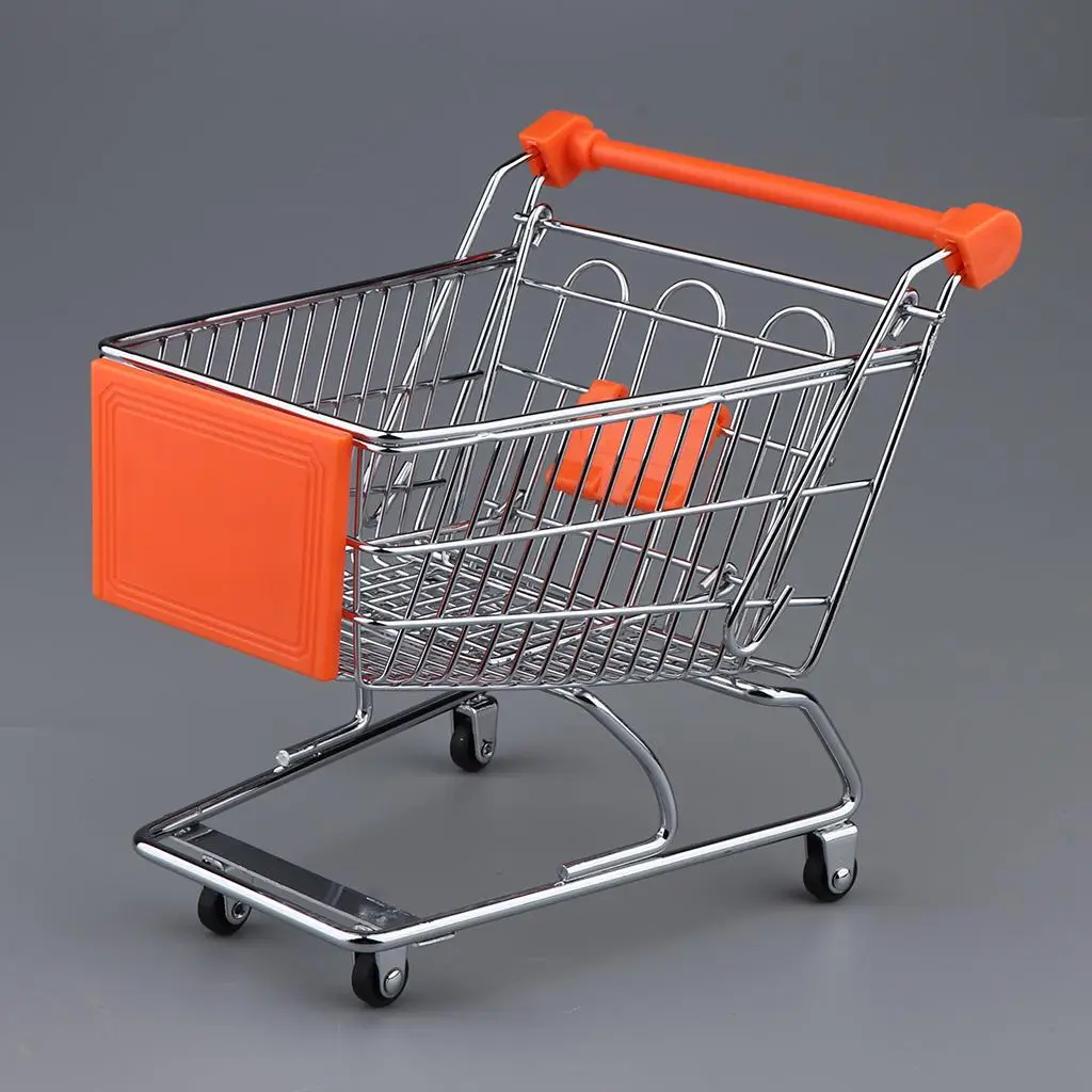 Kids Mini Shopping Cart,  Holder  Cute  Cart, Sturdy Metal Handcart Gifts for Children