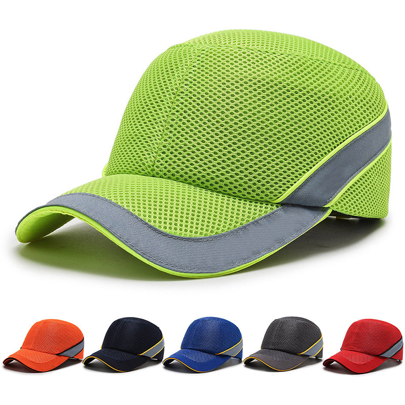 Title 1, Red Work Safety Bump Cap Anti-Collision Hard AB...