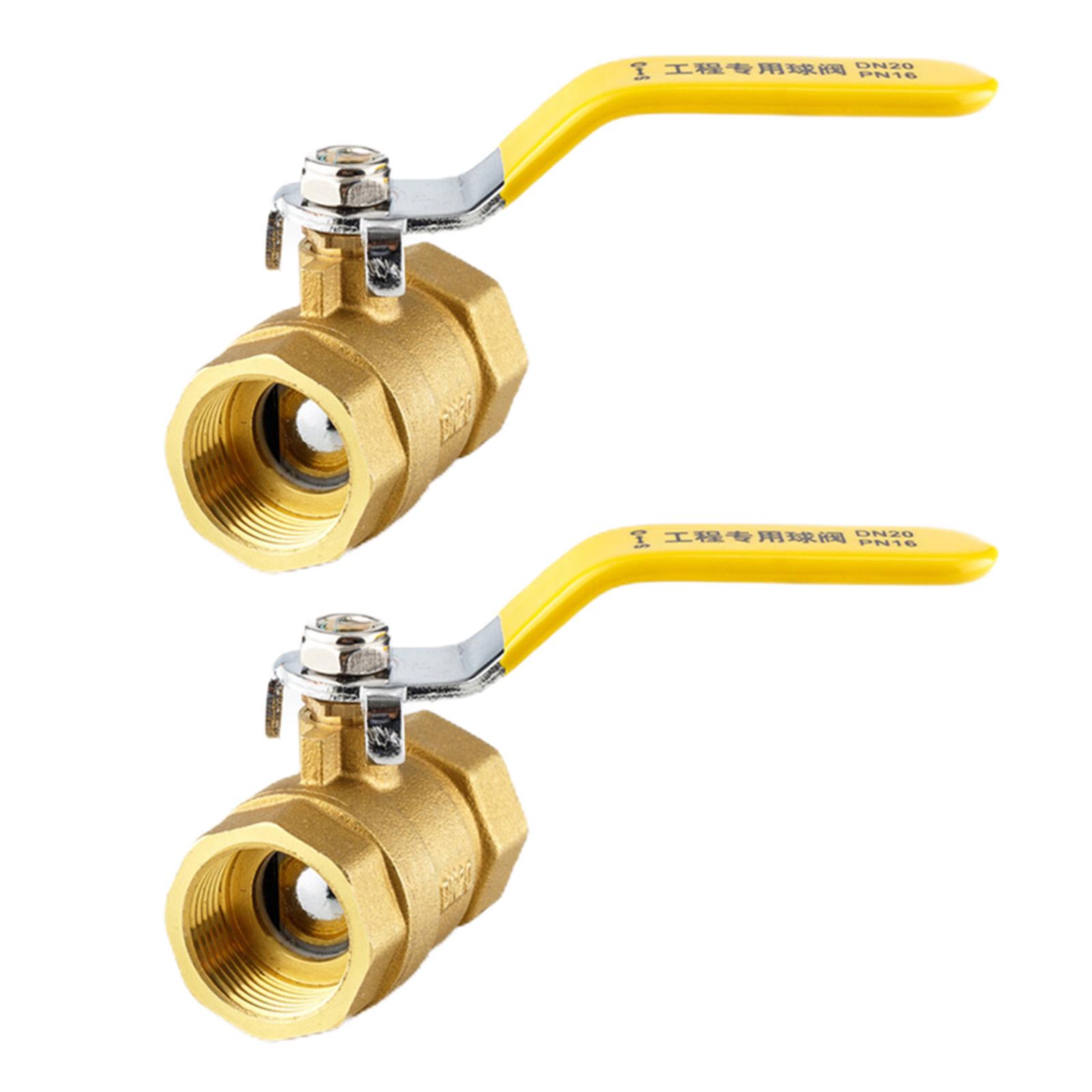 Shutoff Brass Ball Valve Dual Direction Heavy Duty Connector Switch for Plumbing Pumps