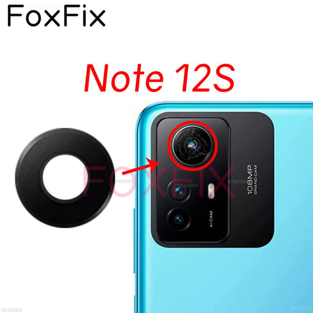 Lente Vetro Fotocamera Posteriore Per Xiaomi Redmi Note 9/9S - Kit Ricambio Con Adesivo, Pinzette - Foto 7
