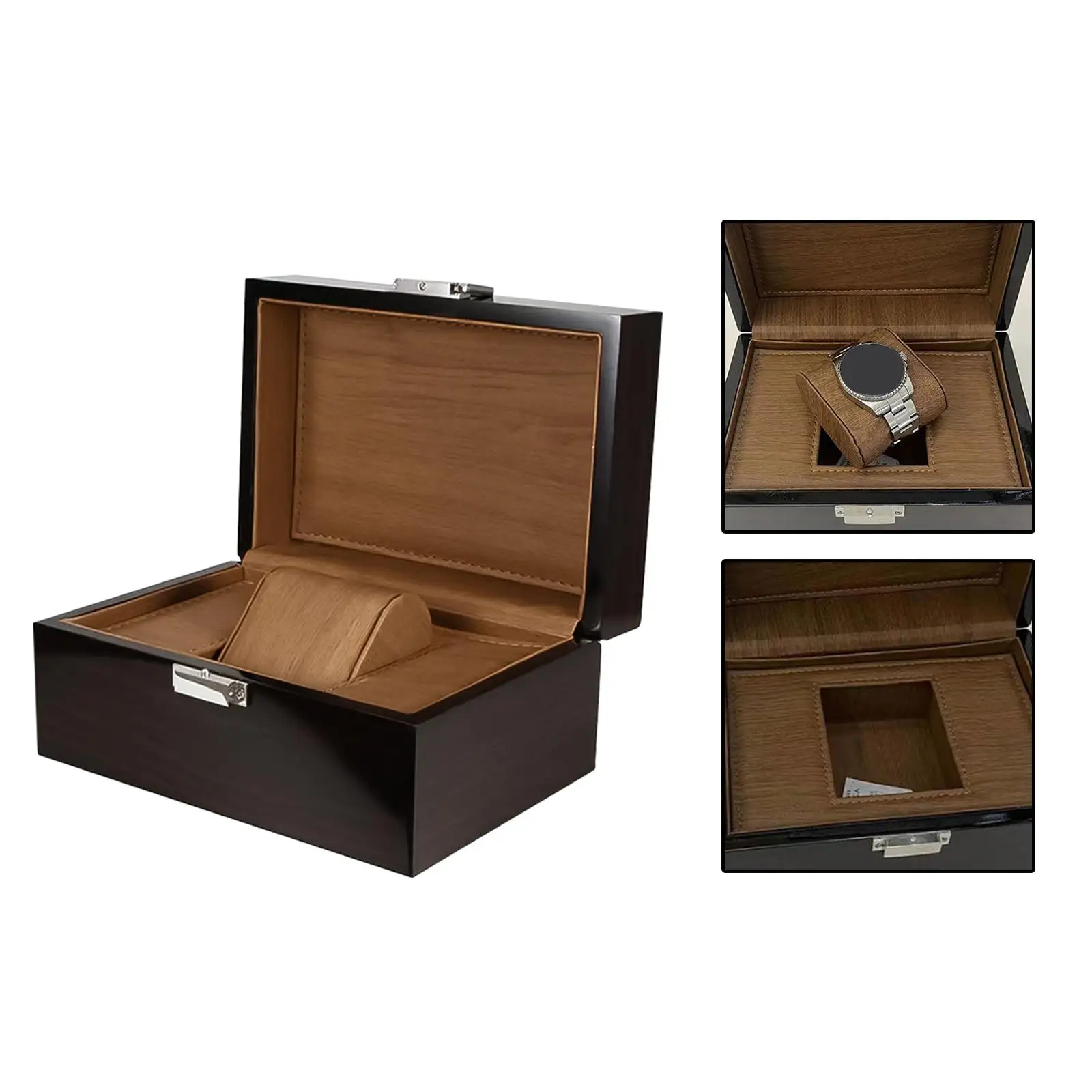 Single Watch Box Organizer Jewellery Durable Multipurpose Portable Watch Case for Gift Men Women Shops Dressing Room