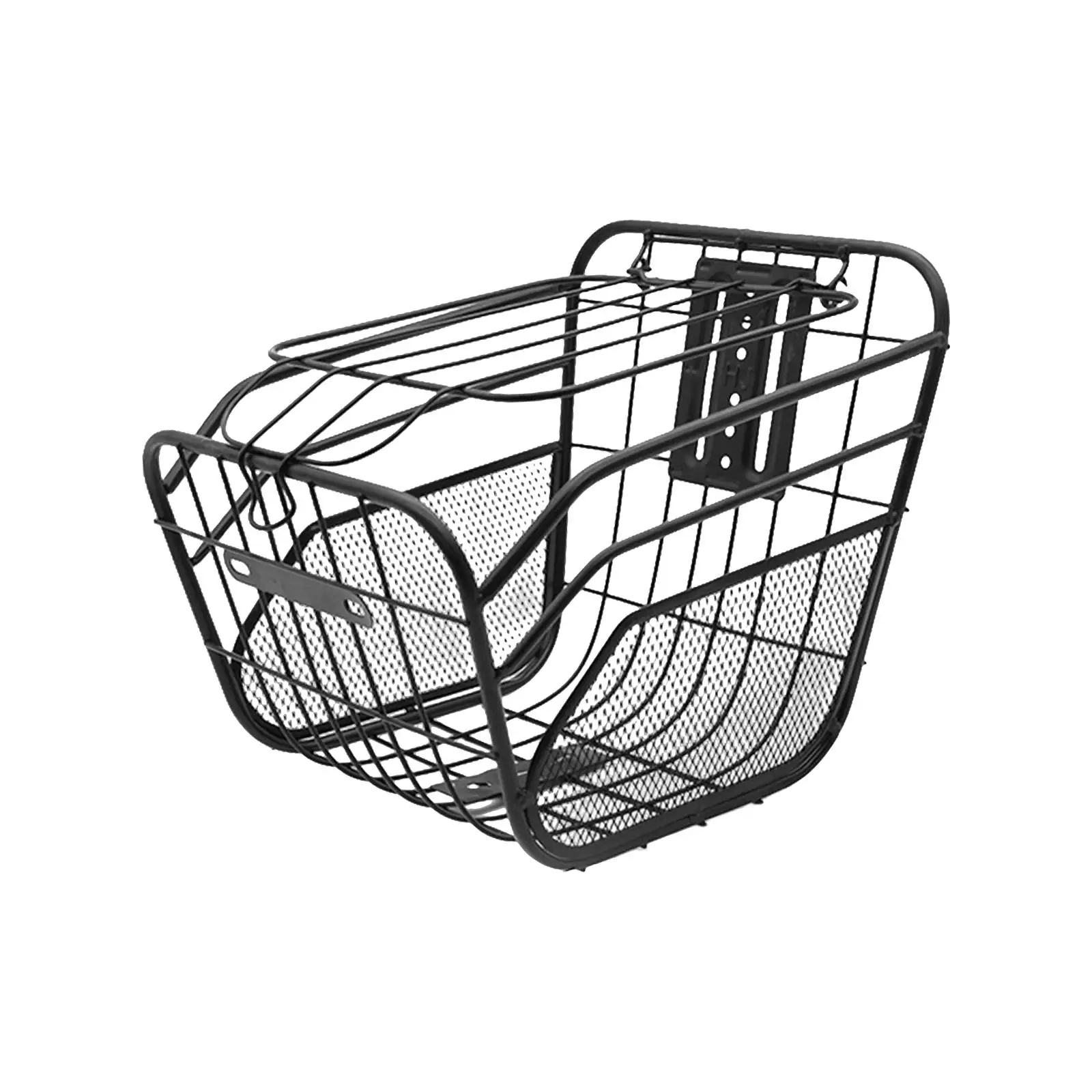 Electric Bike Metal Basket Easy to Install Electric Bike Handlebar Basket for Bike